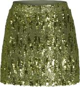 JJXX Jxtara Sequin Mini Skirt WVN Kvinde Parrot Green Korte Nederdele ...