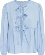 Sorbet Sbholli TIE Shirt Kvinde Provence Langærmede Bluser Str S/M - h...