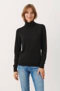 Part Two Riahspw PU 90% Wool, 10% Cashmere Kvinde Black Rullekraver Sl...