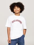 Tommy Hilfiger Monotype Embroidered REG TEE SS Str 8 - White Kortærmed...