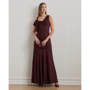 Lauren Ralph Lauren Fthrwt Charmeusegown Kvinde Pinot Noir Maxi Kjoler...