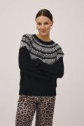 Magasin Cindi 2 Sweater Alpakamix Kvinde Black Sweaters Str L Uld