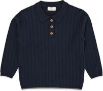 Copenhagen Colors Merino Polo Shirt Str 128 Merino - Navy/cream Combi ...