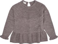 Copenhagen Colors Merino Knit Blouse With Frill Str 128 Merino Piger -...