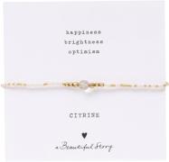 A Beautiful Story Iris Card Citrine Bracelet GC 16-22cm - Kædearmbånd ...