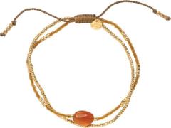 A Beautiful Story Feeling Carnelian Bracelet GC 16-22cm - Perlearmbånd...