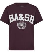 Ba&sh Teeshirt Ioni Kvinde Bordeaux Kortærmede T-shirts Str L - hos Ma...