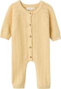 Lil' Atelier Nbfdaimo Loose Knit Suit LIL Str 68 - Sahara Sun Buksedra...