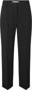 Samsøe Samsøe Salara Trousers 15596 Kvinde Black Bukser Med Lige Ben S...