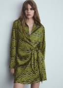 MANGO Dress. - Robi2 Kvinde Green Korte Kjoler Str M - hos Magasin