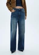 MANGO Jeans. - Danielle Kvinde Open Blue Wide Jeans Str 40 - hos Magas...