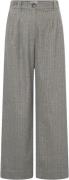 Nué Notes Gosta Pants Kvinde Multi Grey Stripe Bukser Med Brede Ben St...