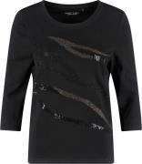 Gerry Weber Tshirt 3/4 Sleeve Kvinde Black Kortærmede T-shirts Str 40 ...