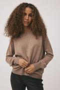 Magasin Mabel 2 100% Cashmere Kvinde Sand Melange Sweaters Str L Cashm...