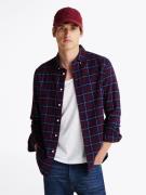 Tommy Hilfiger Brushed Easy Check RF Shirt Mand Deep Rouge Multi Check...