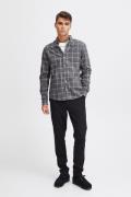 Casual Friday Cfanton LS BD big Checked Shirt Mand Pewter Mix Langærme...