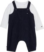 Tommy Hilfiger Monotype Cord Dungaree SET Str 92 - Desert Sky Buksedra...