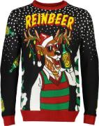 Lindbergh Beer Xmas Knit Mand Sort Sweaters Str XXL - hos Magasin