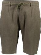 Lindbergh Linen Blend Herringbone Shorts Mand Army Casual Shorts Str L...