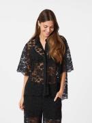 Neo Noir Lamari Lace Shirt Kvinde Black Langærmede Bluser Str 40 - hos...