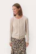 Part Two Ellahpw CA Kvinde French Oak/silver Stipe Cardigans Relaxed F...