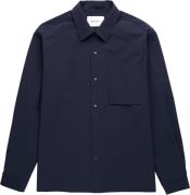 Norse Projects Carsten Travel Light Shirt LS Mand Blå Langærmede Skjor...