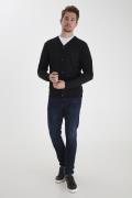 Casual Friday Cfkurt Merino Cardigan Merino Cardi Mand Anthracite Blac...