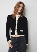 MANGO Knitted Jacket. - Poshy Kvinde Black Overgangsjakker Str XS - ho...