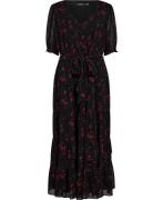 Lauren Ralph Lauren Poly Crinkle GGT 58dress Kvinde Sort Midi Kjoler S...