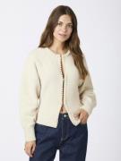 Neo Noir Lilly Pearl Knit Cardigan Kvinde Ivory Sweaters Str 40 - Uld ...