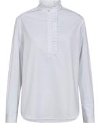 Stenströms Idun Blouse, Long Popover Kvinde White Langærmede Bluser St...