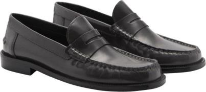 MANGO Leather Moccasin Kvinde 92 Loafers Str 40 - hos Magasin