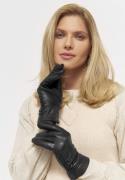 MJM MJM Glove Connie W Leather Black L - Handsker Uld hos Magasin