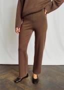 Bruun & Stengade BS Scarlett Pants Merino Wool Blend Kvinde Brown Swea...