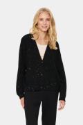 Saint Tropez Hayasz Cardigan Kvinde Black Cardigans Regular Fit Str L ...