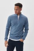 Matinique Malagoon Z Mand Captain's Blue Melange Sweaters Regular Fit ...