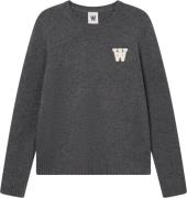 Wood Wood Wwtay AA CS Jumper Kvinde Dark Grey Melange Langærmede Bluse...