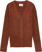 NN07 John Cardigan 6683 Mand Red Brown Sweaters Str L - hos Magasin