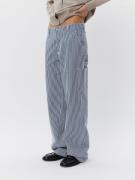 Sofie Schnoor Trousers Kvinde Dark Blue Striped Cargo Bukser Str L - h...