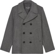 Marc O’Polo Jacket, Eurowool, Caban Mand Dark Grey Melange Overgangsja...