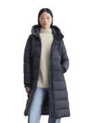 Marc O’Polo Water Repellent Down Long Puffer Coat Kvinde Deep Blue Sea...