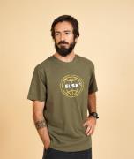 ELSK Statement Globe Men's Brushed Tshirt Mand 214 Ivy Green Kortærmed...