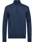 J. Lindeberg Kiyan Merino Quarter Zip Mand Key Largo Melange Sweaters ...