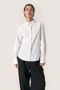 Soaked in Luxury Slalonna Shirt LS Kvinde Whisper White Langærmede Skj...