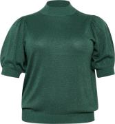 Kaffe Curve Kcregitta Turtleneck Pullover Kvinde Garden Topiary Kortær...