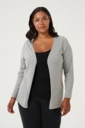 Kaffe Curve Kcfarsia Cardigan Kvinde Grey Melange Cardigans Str L - ho...