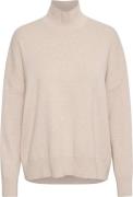 InWear Tenleyiw Turtleneck Pullover Kvinde Simply Taupe Melange Rullek...