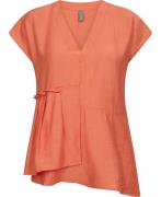 Culture Cuamino Blouse Kvinde Tangerine Kortærmede Bluser Str L - hos ...