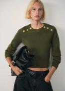 MANGO Sweater. - Arturo Kvinde Beige - Khaki Sweaters Str XXS - hos Ma...