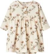 Lil' Atelier Nbfgavo ENS LS Body Dress LIL Str 68 - Turtledove/flowers...